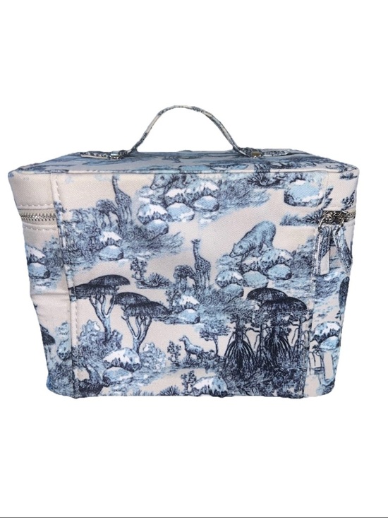 Dior Around The World Vanity Cosmetic Travel Case Toile Print Mirror - Picture 4 of 15